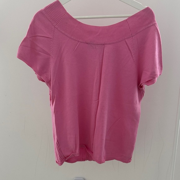 Nine & Co. Pink Short Sleeve Top - Picture 3 of 3